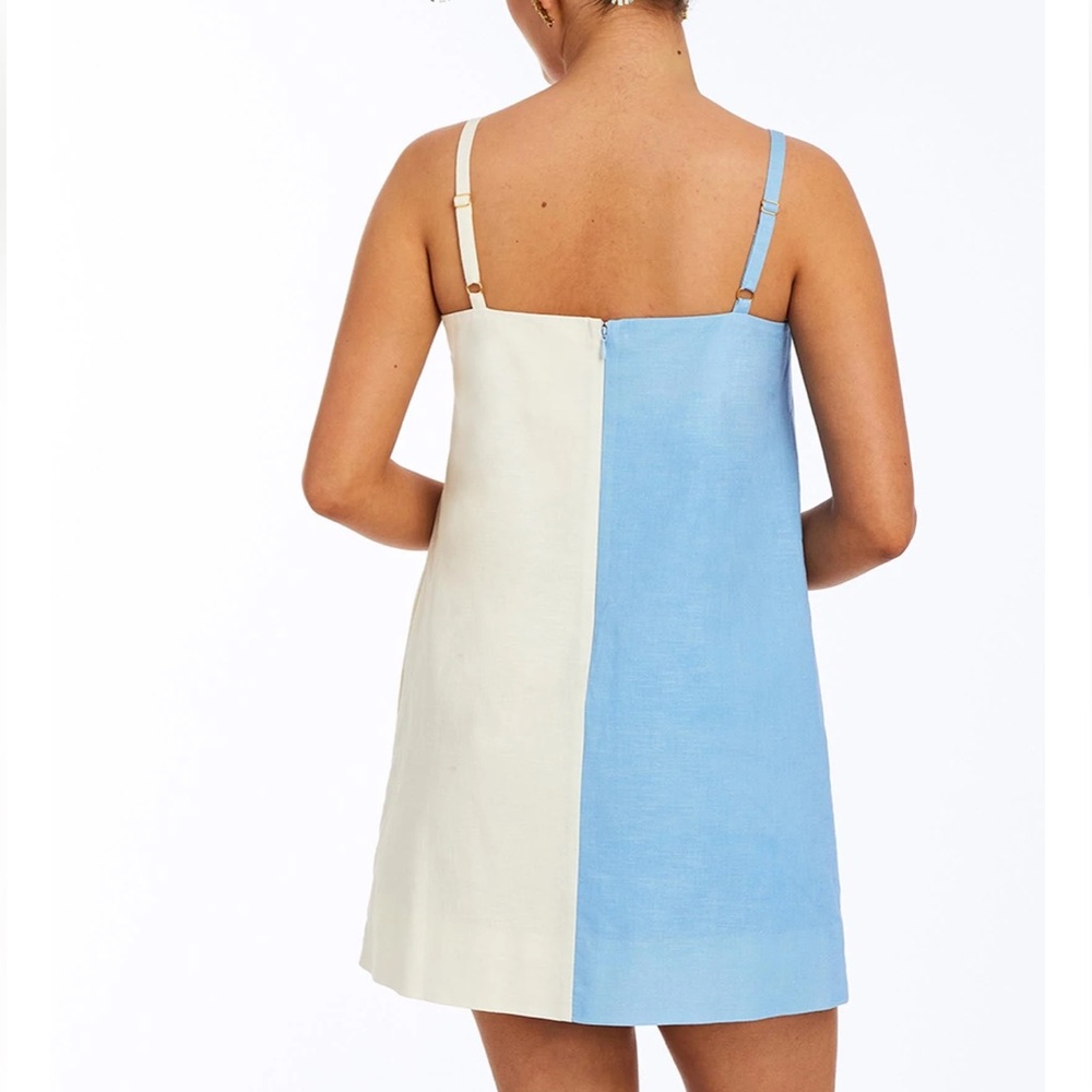 NWT Mestiza New York Etta Strappy Mini Dress Linen
Blend Square Neck sleeveless - Picture 2 of 16